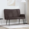 Dvitaškė sofa Tamsiai rudas 115 x 61 x 87 cm Audinys