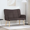Dvitaškė sofa Tamsiai rudas 115 x 61 x 87 cm Audinys