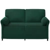 Dvitaškė sofa Tamsiai žalia 158 x 83 x 95 cm Aksomas