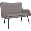 Dvitaškė sofa Taupe 115 x 61 x 87 cm Audinys