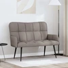 Dvitaškė sofa Taupe 115 x 61 x 87 cm Audinys