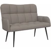 Dvitaškė sofa Taupe 115 x 61 x 87 cm Audinys