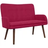 Dvitaškė sofa Vyno raudona 115 x 61 x 87 cm Aksomas