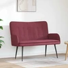 Dvitaškė sofa Vyno raudona 115 x 61 x 87 cm Audinys
