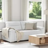 Dvivietė sofa, balta, 180x81x84 cm, dirbtinė oda