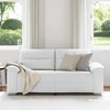 Dvivietė sofa, balta, 180x81x84 cm, dirbtinė oda