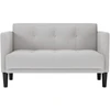 Dvivietė sofa, debesų pilka, 111 cm, audinys