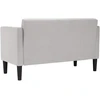 Dvivietė sofa, debesų pilka, 111 cm, audinys