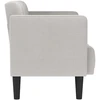 Dvivietė sofa, debesų pilka, 111 cm, audinys