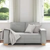 Dvivietė sofa, debesų pilka, 160x78x84 cm, audinys