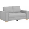 Dvivietė sofa, debesų pilka, 160x78x84 cm, audinys