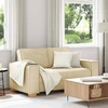 Dvivietė sofa, kreminės spalvos, 160x78x84 cm, audinys