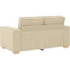 Dvivietė sofa, kreminės spalvos, 160x78x84 cm, audinys