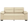 Dvivietė sofa, kreminės spalvos, 180x81x84 cm, audinys