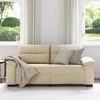 Dvivietė sofa, kreminės spalvos, 180x81x84 cm, audinys