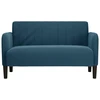 Dvivietė sofa, mėlyna, 109 cm, aksomas