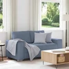 Dvivietė sofa, mėlyna, 160x77x82 cm, velvetas, audinys