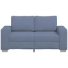 Dvivietė sofa, mėlyna, 160x77x82 cm, velvetas, audinys