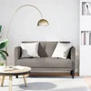 Dvivietė sofa, pilkai ruda, 111 cm, audinys