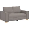 Dvivietė sofa, pilkai ruda, 160x78x84 cm, audinys