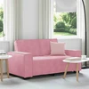 Dvivietė sofa, rožinė, 160x78x84 cm, aksomas