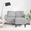dvivietė sofa su gultu L formos debesies pilka 125 cm audinys