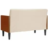 Dvivietė sofa su pagalvėlėmis, 110 cm, linas