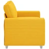 Dvivietė sofa, šviesiai geltona, 160x77x82 cm, velvetas, audinys