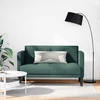 Dvivietė sofa, tamsiai žalia, 111 cm, audinys