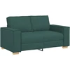 Dvivietė sofa, tamsiai žalia, 160x78x84 cm, audinys