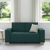 Dvivietė sofa, tamsiai žalia, 160x78x84 cm, audinys