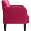 Dvivietė sofa, vyno raudonumo, 109 cm, aksominė