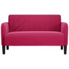 Dvivietė sofa, vyno raudonumo, 109 cm, aksominė