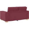 Dvivietė sofa, vyno raudonumo, 160x78x84 cm, audinys