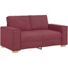 Dvivietė sofa, vyno raudonumo, 160x78x84 cm, audinys