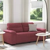 Dvivietė sofa, vyno raudonumo, 180x81x84 cm, audinys