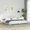 Lova Lovos rėmas Balta 200 x 210 cm Kietos pušies mediena