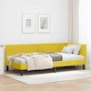 Lova Kampinė lovos konstrukcija Geltona 80 cm x 200 cm Aksomas