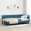Lova Kampinė lovos konstrukcija Mėlyna 90 cm x 200 cm Aksomas