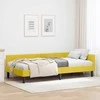 Lova Kampinė lovos konstrukcija Geltona 90 cm x 190 cm Aksomas