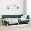 Lova Kampinė lovos konstrukcija Tamsiai žalia 80 cm x 200 cm