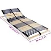 Lova Lamelinis lovos pagrindas Ruda 80 x 190 cm Kietas bukas medis