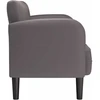 Loveseat sofa, pilka, 110cm, dirbtinė oda