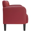Loveseat sofa, vyno raudona, 110cm, dirbtinė oda