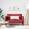 Loveseat sofa, vyno raudona, 110cm, dirbtinė oda