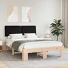 Lova Lovo rėmas su apmuštu galvūgaliu Juoda 140 x 190 cm