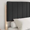 Lova Lovo rėmas su apmuštu galvūgaliu Juoda 120 x 200 cm