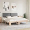 Lova Lovo rėmas su apmuštu galvūgaliu Šviesiai pilka 180 x 200 cm
