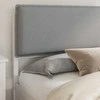 Lova Lovo rėmas su apmuštu galvūgaliu Šviesiai pilka 200 x 200 cm
