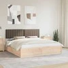Lova Lovo rėmas su apmuštu galvūgaliu Taupe 180 x 200 cm